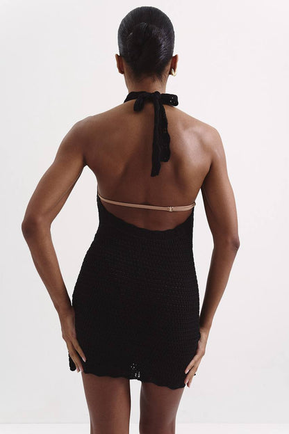 Kaia Dress, Black — lifestyle — SHEVCHENKO