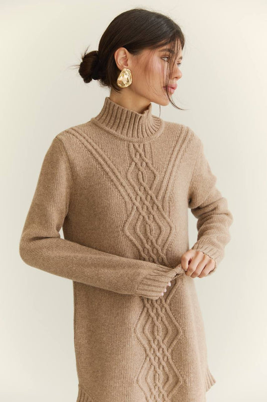 Knitted Wool Dress — front — SHEVCHENKO