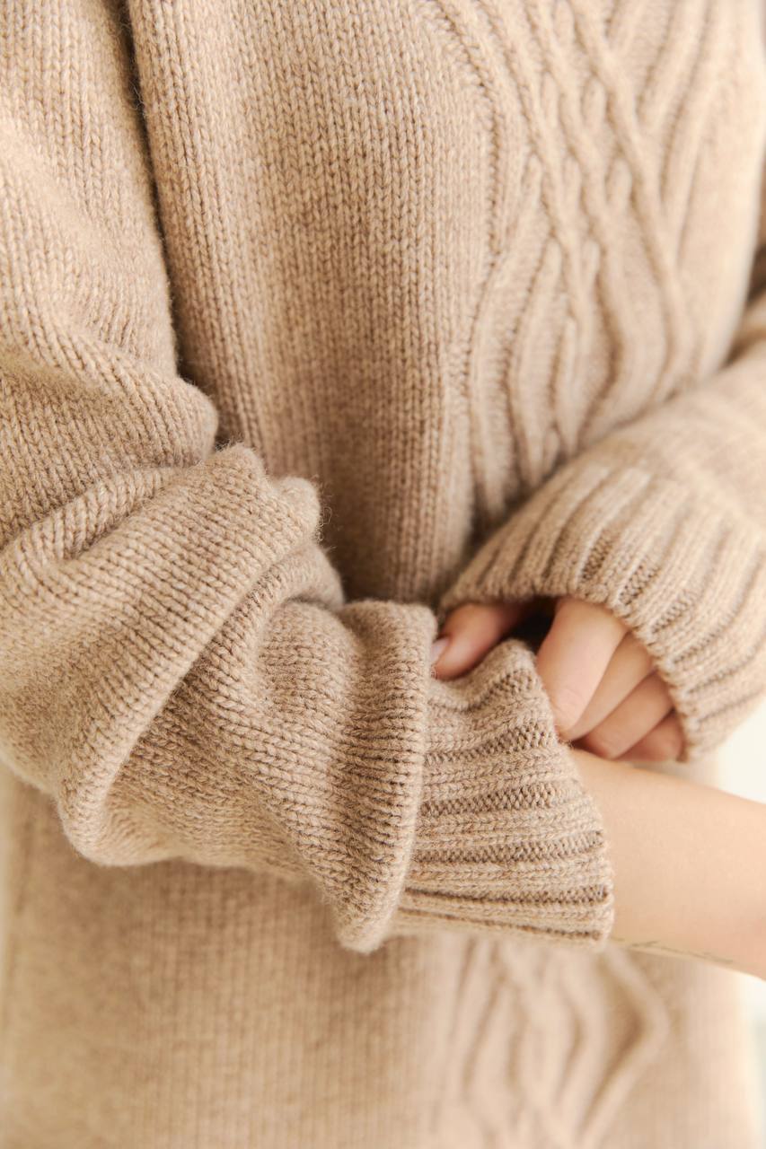 Knitted Wool Dress — side — SHEVCHENKO