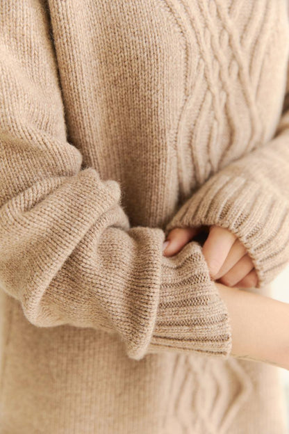 Knitted Wool Dress — side — SHEVCHENKO