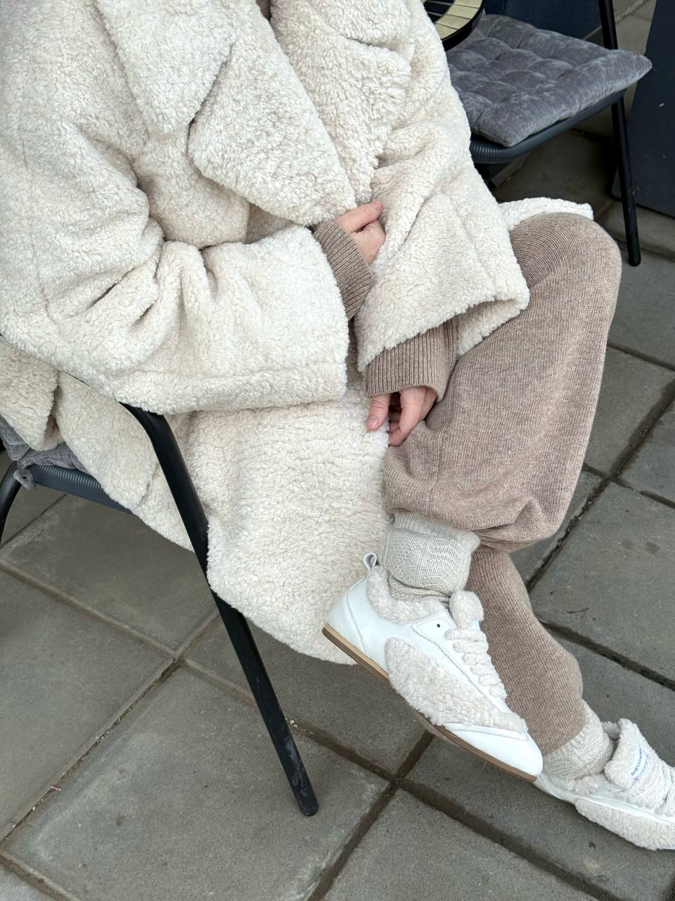 Fur-Trimmed Sneakers — side — SHEVCHENKO