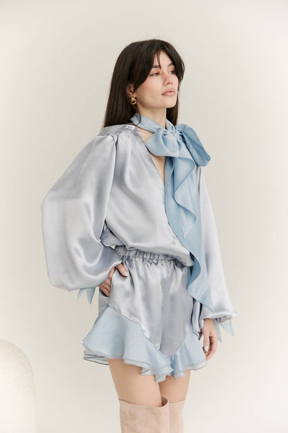 Viscose Blouse — lifestyle — SHEVCHENKO