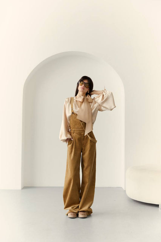 Corduroy Overalls — front — SHEVCHENKO