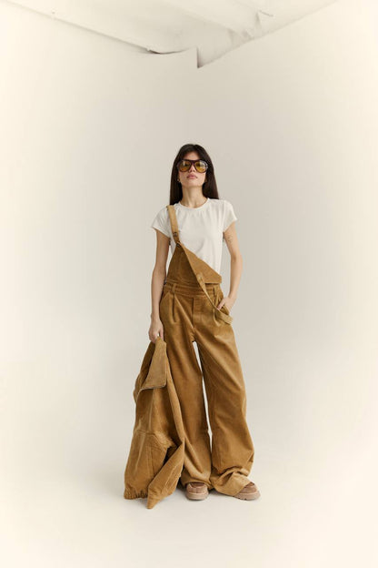 Corduroy Overalls — side — SHEVCHENKO
