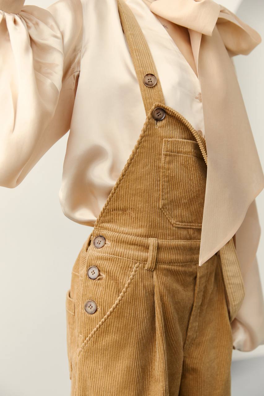 Corduroy Overalls — detail — SHEVCHENKO