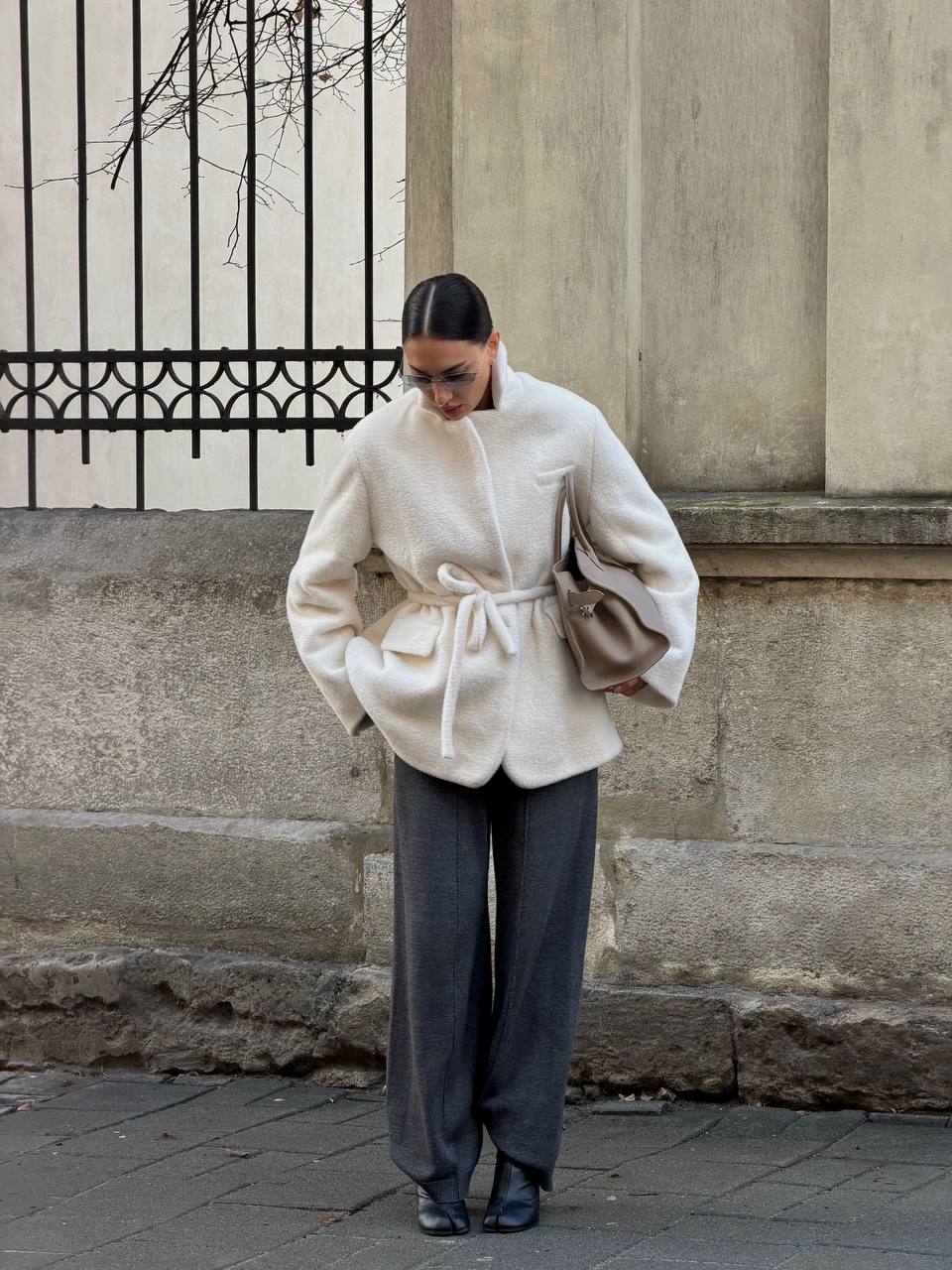 Cotton Set: Zip-Up Cardigan and Trousers — lifestyle — SHEVCHENKO