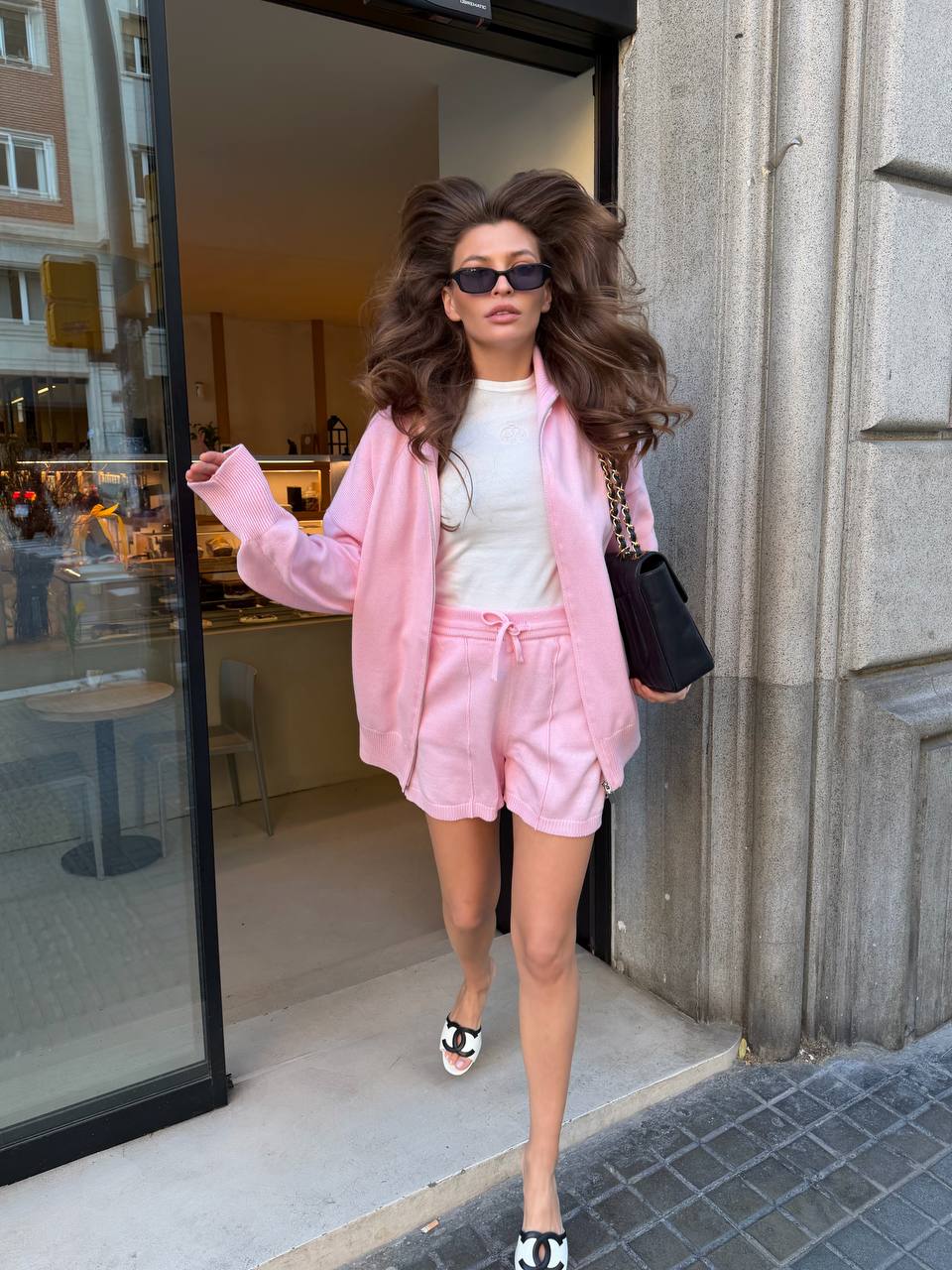 Cotton Set: Zip-Up Cardigan and Shorts — lifestyle — SHEVCHENKO