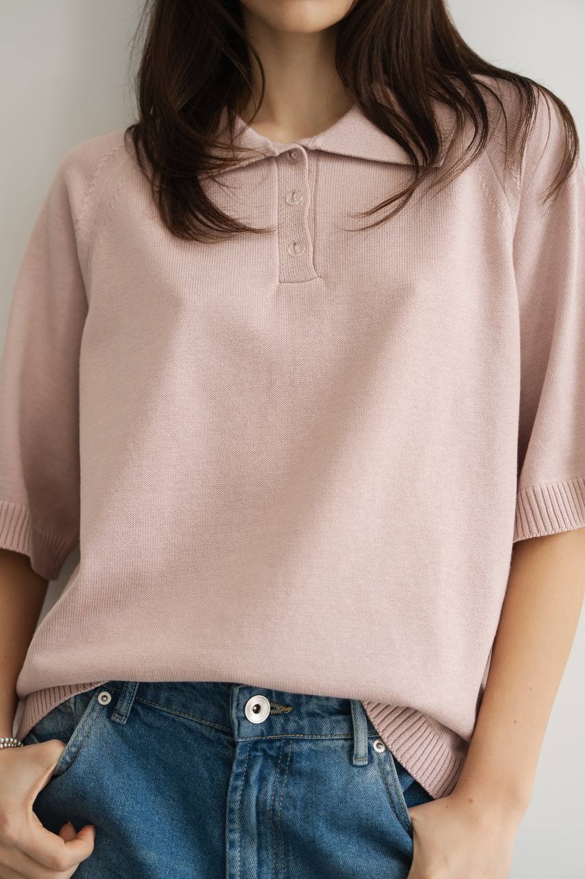 Knitted Polo Shirt