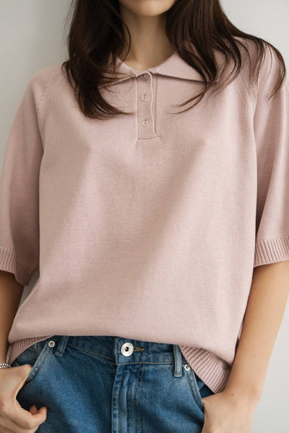Knitted Polo Shirt