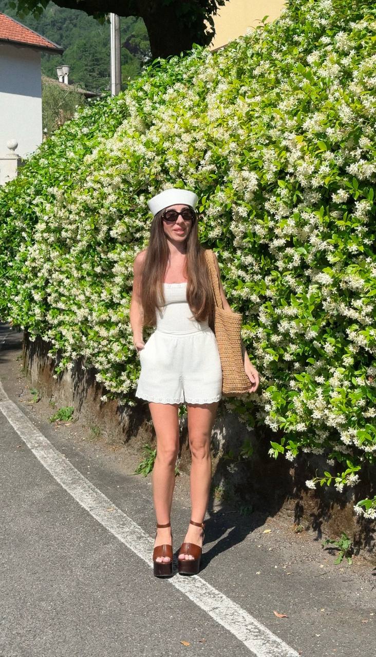 Lace-Up Back Jumpsuit
