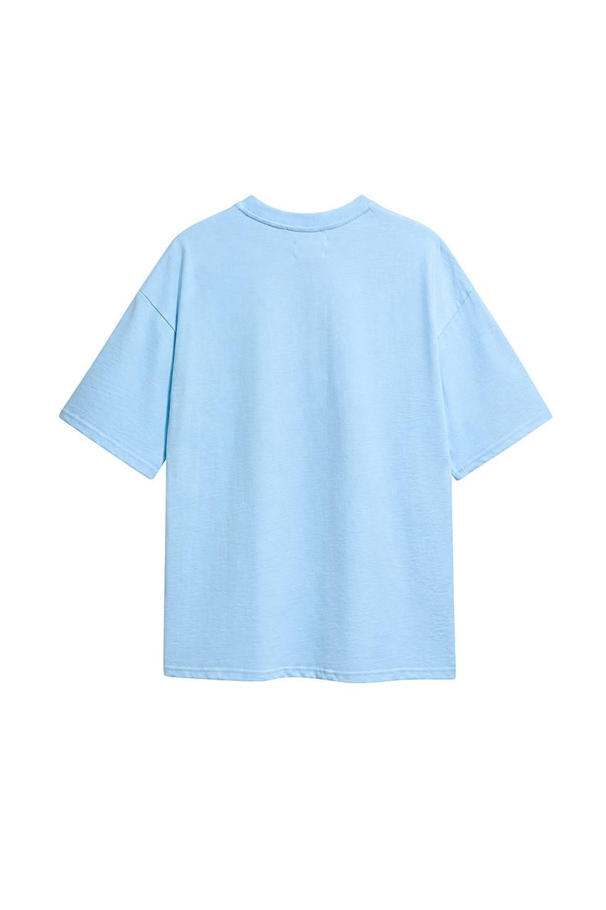 Oversized Cotton T-Shirt, Light Blue