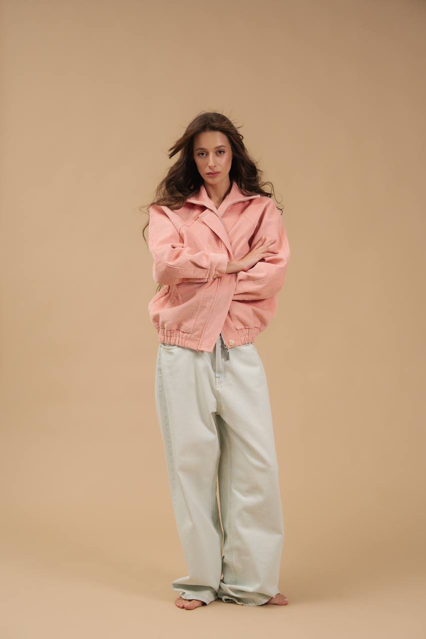 Corduroy Bomber Jacket — front view — SHEVCHENKO