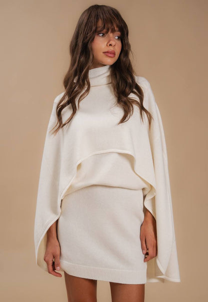 Lambswool Skirt, Milky — look — SHEVCHENKO