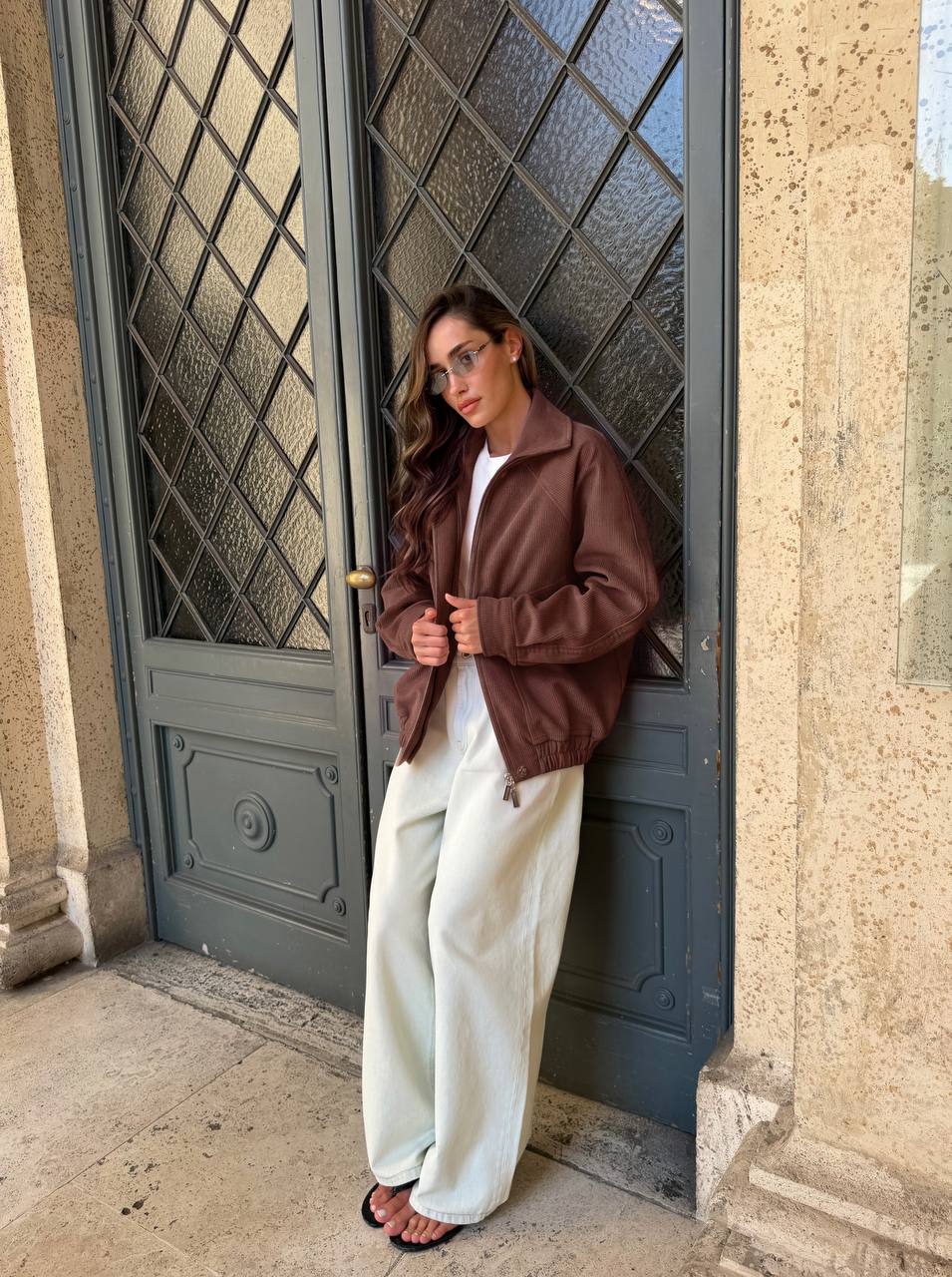 Corduroy Bomber Jacket — side — SHEVCHENKO